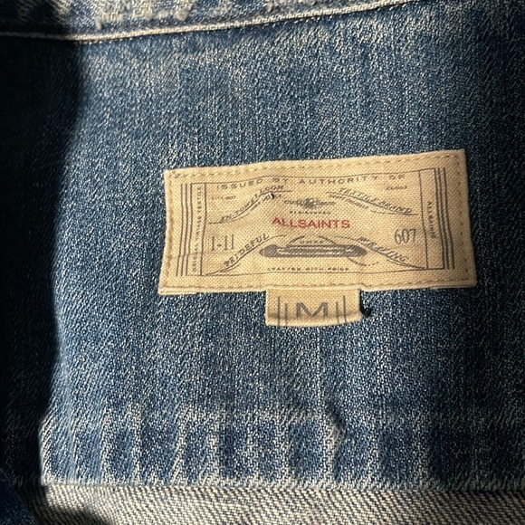 Men’s All Saints Jean Denim Jacket - Picture 3 of 5